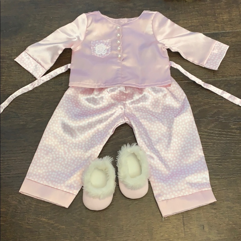 american girl silk pajama set
